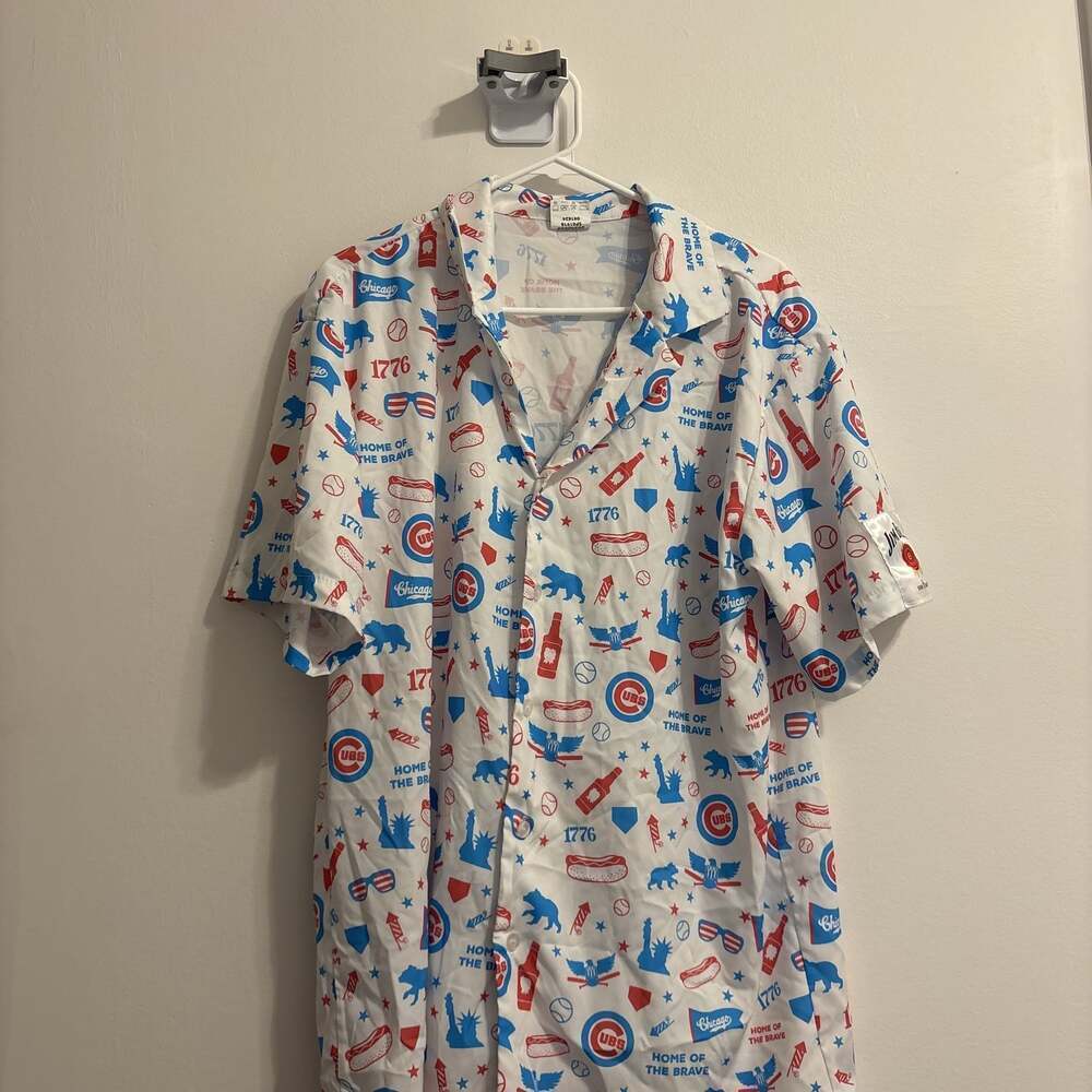 2024 Chicago Cubs SGA Fourth of July Hawaiian Shirt